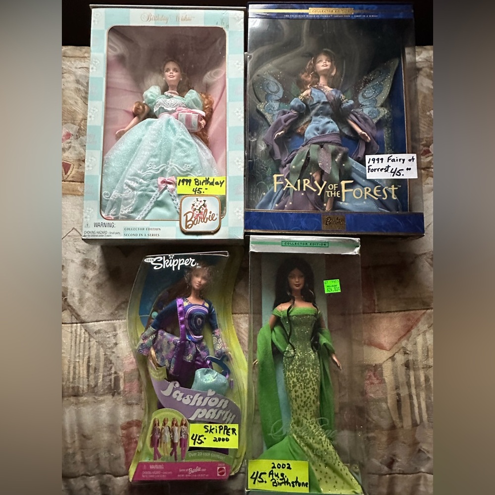 Barbie & skipper 1999 - 2002. $45 each.  All for $160